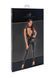 Бодістокінг Noir Handmade F298 Libido Deep-V catsuit with collar and pearl chain S