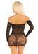 Платье Leg Avenue Seamless Off The Shoulder Mini Dress One Size Black