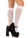 Носочки ажурные с рюшами Leg Avenue Sweetheart Ruffle Cuff Knee Highs White - фото товара