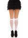 Носочки ажурные с рюшами Leg Avenue Sweetheart Ruffle Cuff Knee Highs White - фото товара