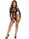 Бодистокинг Leg Avenue Fishnet Garter Harness and Teddy One Size Black - фото товара