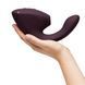 Вакуумний кліторальний стимулятор з вібрацією Womanizer Next Duo Dark Purple фіолетовий - фото товару