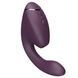 Вакуумний кліторальний стимулятор з вібрацією Womanizer Next Duo Dark Purple фіолетовий - фото товару