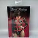 Збруя з ланцюгом Feral Feelings Harness with Cuffs Red червона