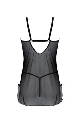 Прозора сорочка і трусики Passion DROSERA BODY black L/XL