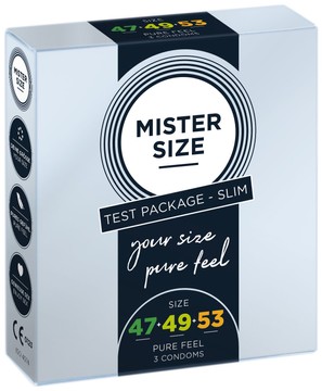 Презервативи Mister Size pure feel 47–49–53 (3 шт.) - фото