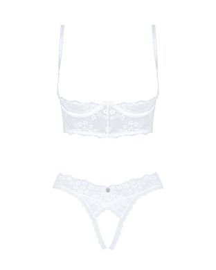 Эротический комплект Obsessive Heavenlly 2-pcs cupless set XL/2XL - фото
