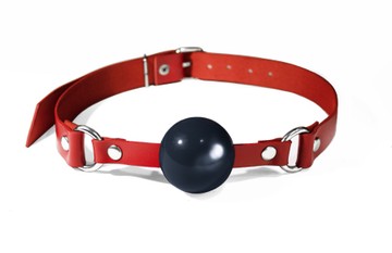 Кляп з кулькою Feral Feelings Silicon Ball Gag Red/Black - фото