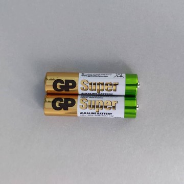 Комплект батарей для товарів з вібрацією GP Super alkaline AAА (2 шт) - фото