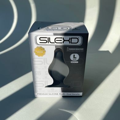 Анальная пробка SilexD Model 2 Black size L (4 см) - фото