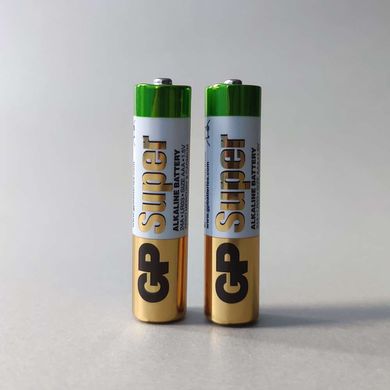 Комплект батарей для товарів з вібрацією GP Super alkaline AAА (2 шт)