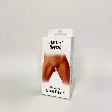 Затискач для клітора Art of Sex - Clit Clamp Bow Pearl - фото