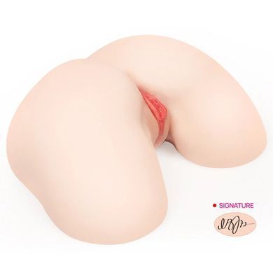 Мастурбатор полуторс с вибрацией Kokos 004 Vanilla ONAHOLE Real Hips 2WayPlus вагина и анус - фото