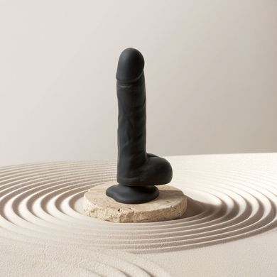 Вибратор с ротацией Strap-On-Me Rotating & Vibrating Realistic Dildo L Black - фото