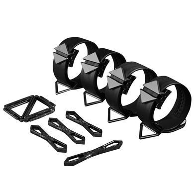 БДСМ набір для фіксації хрестовина LOCKINK Hogtie Set Black - фото