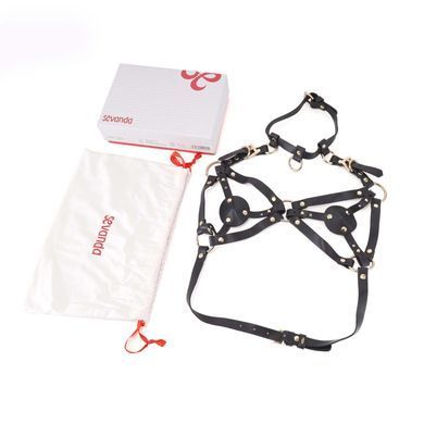 Портупея з натуральної шкіри LOCKINK SEVANDA Queen Chest Harness with Removable Bra