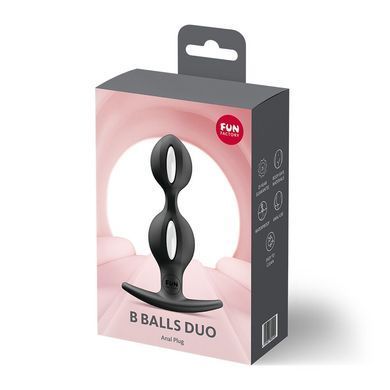 Анальные шарики Fun Factory B BALLS DUO Black черные (мятая упаковка) - фото