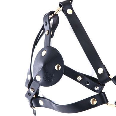Портупея з натуральної шкіри LOCKINK SEVANDA Queen Chest Harness with Removable Bra