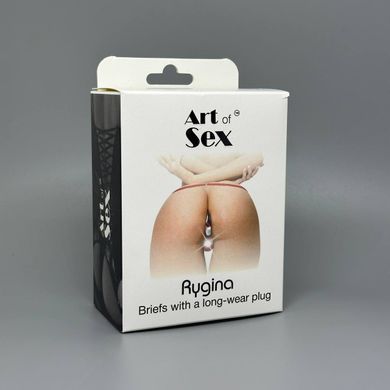 Труси з металевою анальною пробкою M (3,5 см) Art of Sex Rygina XS-2XL - фото