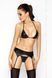 Комплект білизни Passion CAPRI SET black L/XL - фото товару