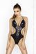 Боди монокини Passion JEAN BODY black XXL/XXXL