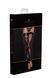 Чулки&nbsp;Noir Handmade F243 Tulle stockings with patterned flock embroidery S