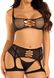 Топ з поясом Leg Avenue Top and garter harness Black One Size - фото товару