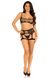 Топ з поясом Leg Avenue Top and garter harness Black One Size - фото товару