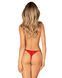 Трусики Obsessive Ingridia crotchless thong XL/2XL красные