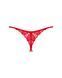 Трусики Obsessive Ingridia crotchless thong XL/2XL красные