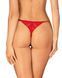 Трусики Obsessive Ingridia crotchless thong XL/2XL красные