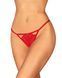 Трусики Obsessive Ingridia crotchless thong XL/2XL красные