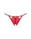 Трусики Obsessive Ingridia crotchless thong XL/2XL красные