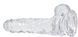 Фаллоимитатор ADDICTION Clear Dildo with Balls 8" (20,3 см) - фото товара