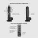 Вибратор с ротацией Strap-On-Me Rotating & Vibrating Realistic Dildo L Black - фото товара