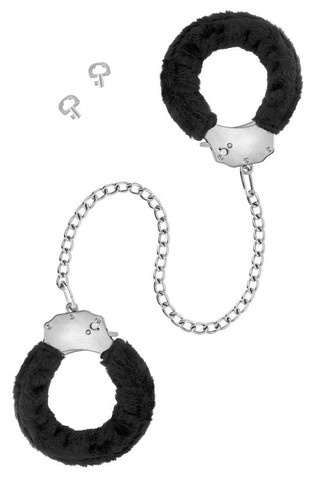 Поножі Fetish Tentation Adjustable metal and fur ankle cuffs