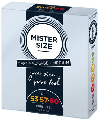 Презервативы Mister Size pure feel 53–57–60 (3 шт.) - фото