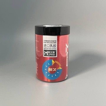 Набір презервативів з підвищеною кількістю змазки та реберцями 0,02 мм Muaisi Red (12 шт) - фото
