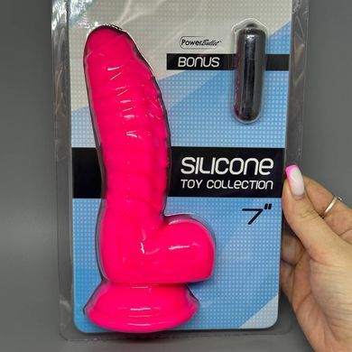 Фаллоимитатор ADDICTION Tom 7" Dildo With Balls Pink (17,8 см) - фото
