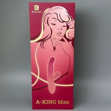 Вибратор-кролик с вращающимся стволом Kistoy A-King Max White - фото