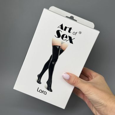 Вінілові панчохи Art of Sex Lora чорні S