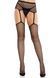 Эротические колготки Leg Avenue Backseam Net Stockings with Garter Belt One Size Black - фото товара