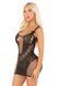 Сукня Leg Avenue Lace and Net Mini Dress with Dual Strap One Size Black