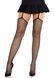 Эротические колготки Leg Avenue Backseam Net Stockings with Garter Belt One Size Black - фото товара