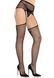 Эротические колготки Leg Avenue Backseam Net Stockings with Garter Belt One Size Black - фото товара