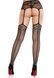 Эротические колготки Leg Avenue Backseam Net Stockings with Garter Belt One Size Black - фото товара