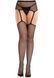 Эротические колготки Leg Avenue Backseam Net Stockings with Garter Belt One Size Black - фото товара