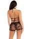 Топ з шортами Leg Avenue Wrap Around Bra Top & Boy Shorts Black One Size - фото товару