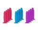 Набор фаллоимитаторов ADDICTION Silly Willy 3.3&rdquo; Silicone Dildo 3 цвета 12 шт. (8,3 см) - фото товара