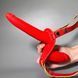 Подвійний страпон червоний Fetish Tentation Strap-On with Double Dildo (пом'ята упаковка) - фото товару